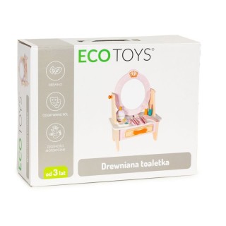 Ξύλινη Παιδική Τουαλέτα Ομορφιάς με Αξεσουάρ 30 x 16 x 42 cm Ecotoy... Ξύλινη Παιδική Τουαλέτα Ομορφιάς με Αξεσουάρ 30 x 16 x 42 cm Ecotoy...