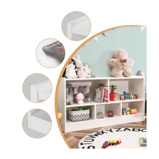 Ξύλινη Παιδική Βιβλιοθήκη με 5 Ράφια 111 x 30 x 61.5 cm Costway CB1... Ξύλινη Παιδική Βιβλιοθήκη με 5 Ράφια 111 x 30 x 61.5 cm Costway CB1...