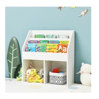 Ξύλινη Παιδική Βιβλιοθήκη με 5 Ράφια 70 x 30 x 80 cm Costway JZ10150WH Ξύλινη Παιδική Βιβλιοθήκη με 5 Ράφια 70 x 30 x 80 cm Costway JZ10150WH