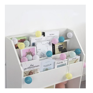 Ξύλινη Παιδική Βιβλιοθήκη με 5 Ράφια 72 x 31 x 79 cm Bakaji 02814205