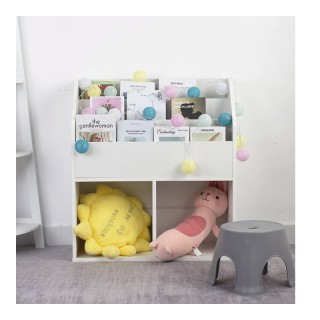 Ξύλινη Παιδική Βιβλιοθήκη με 5 Ράφια 72 x 31 x 79 cm Bakaji 02814205