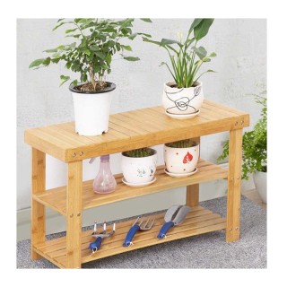 Ξύλινη Παπουτσοθήκη από Μπαμπού με 2 Ράφια και Πάγκο 70 x 28 x 45 c... Ξύλινη Παπουτσοθήκη από Μπαμπού με 2 Ράφια και Πάγκο 70 x 28 x 45 c...
