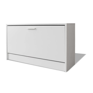 Ξύλινη Παπουτσοθήκη με 1 Διαμέρισμα 80 x 24 x 45 cm Χρώματος Λευκό ... Ξύλινη Παπουτσοθήκη με 1 Διαμέρισμα 80 x 24 x 45 cm Χρώματος Λευκό ...