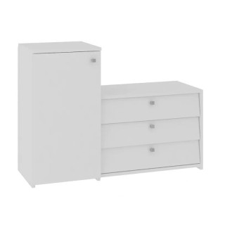 Ξύλινη Παπουτσοθήκη με 3 Διαμερίσματα και Ντουλάπι 98.4 x 33 x 68/4... Ξύλινη Παπουτσοθήκη με 3 Διαμερίσματα και Ντουλάπι 98.4 x 33 x 68/4...