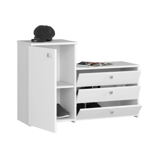 Ξύλινη Παπουτσοθήκη με 3 Διαμερίσματα και Ντουλάπι 98.4 x 33 x 68/4... Ξύλινη Παπουτσοθήκη με 3 Διαμερίσματα και Ντουλάπι 98.4 x 33 x 68/4...