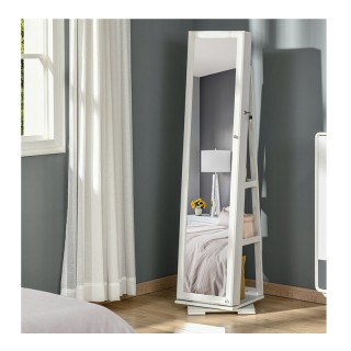 Ξύλινη Περιστρεφόμενη Κοσμηματοθήκη Μπιζουτιέρα με Καθρέπτη και 3 Ρ... Ξύλινη Περιστρεφόμενη Κοσμηματοθήκη Μπιζουτιέρα με Καθρέπτη και 3 Ρ...