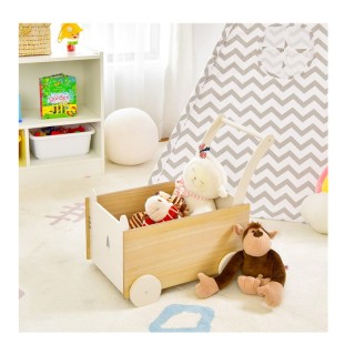 Ξύλινη Περπατούρα - Καρότσι 2 σε 1 58 x 34 x 51 cm Costway TP10117GR Ξύλινη Περπατούρα - Καρότσι 2 σε 1 58 x 34 x 51 cm Costway TP10117GR