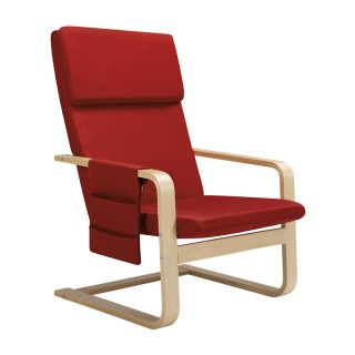 Ξύλινη Πολυθρόνα 67 x 85 x 96 cm Χρώματος Κόκκινο Bakaji 02839264 Ξύλινη Πολυθρόνα 67 x 85 x 96 cm Χρώματος Κόκκινο Bakaji 02839264