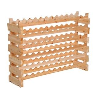 Ξύλινη Ραφιέρα Κρασιών για 72 Μπουκάλια 114 x 28 x 80 cm HOMCOM 05-...