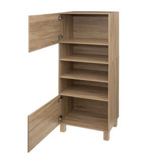 Ξύλινη Ραφιέρα με 3 Ράφια και 2 Ντουλάπια 57 x 40 x 146 cm 181277 Ξύλινη Ραφιέρα με 3 Ράφια και 2 Ντουλάπια 57 x 40 x 146 cm 181277