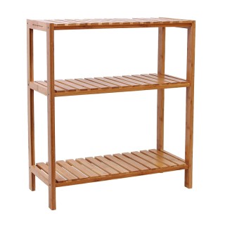 Ξύλινη Ραφιέρα Μπάνιου από Μπαμπού με 3 Ράφια 60 x 26 x 66 cm Songm...
