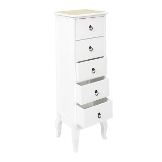 Ξύλινη Συρταριέρα με 5 Συρτάρια 34 x 30 x 100 cm Home Deco Factory ... Ξύλινη Συρταριέρα με 5 Συρτάρια 34 x 30 x 100 cm Home Deco Factory ...