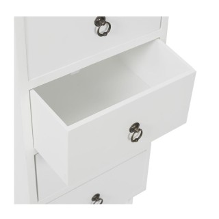 Ξύλινη Συρταριέρα με 5 Συρτάρια 34 x 30 x 100 cm Home Deco Factory ... Ξύλινη Συρταριέρα με 5 Συρτάρια 34 x 30 x 100 cm Home Deco Factory ...