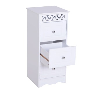 Ξύλινη Συρταριέρα Μπάνιου με 3 Συρτάρια 30 x 30 x 68.5 cm HOMCOM 83... Ξύλινη Συρταριέρα Μπάνιου με 3 Συρτάρια 30 x 30 x 68.5 cm HOMCOM 83...