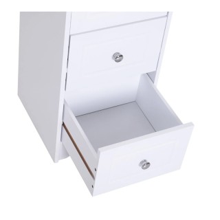 Ξύλινη Συρταριέρα Μπάνιου με 3 Συρτάρια 30 x 30 x 68.5 cm HOMCOM 83...