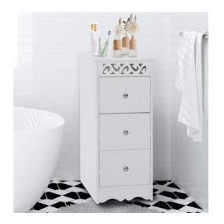 Ξύλινη Συρταριέρα Μπάνιου με 3 Συρτάρια 30 x 30 x 68.5 cm HOMCOM 83... Ξύλινη Συρταριέρα Μπάνιου με 3 Συρτάρια 30 x 30 x 68.5 cm HOMCOM 83...