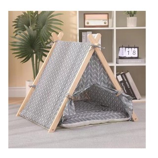 Ξύλινη Σκηνή για Κατοικίδια 65 x 47 x 59 cm Χρώματος Γκρι Bakaji 02... Ξύλινη Σκηνή για Κατοικίδια 65 x 47 x 59 cm Χρώματος Γκρι Bakaji 02...