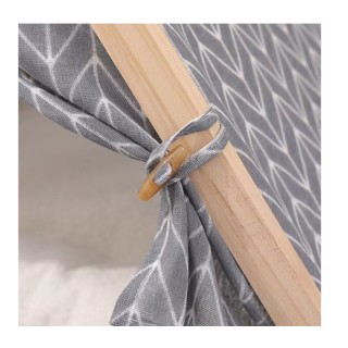 Ξύλινη Σκηνή για Κατοικίδια 65 x 47 x 59 cm Χρώματος Γκρι Bakaji 02... Ξύλινη Σκηνή για Κατοικίδια 65 x 47 x 59 cm Χρώματος Γκρι Bakaji 02...