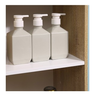 Ξύλινη Στήλη Μπάνιου με 1 Ντουλάπι και 3 Ράφια 32.6 x 30 x 171.2 cm...