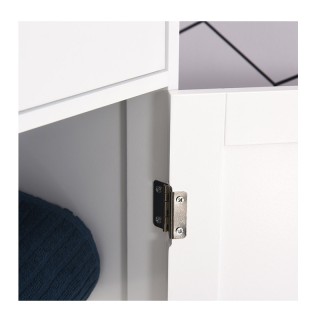 Ξύλινη Στήλη Μπάνιου με 1 Ντουλάπι και 3 Ράφια 40 x 27 x 171.5 cm K... Ξύλινη Στήλη Μπάνιου με 1 Ντουλάπι και 3 Ράφια 40 x 27 x 171.5 cm K...