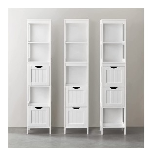 Ξύλινη Στήλη Μπάνιου με 3 Ράφια και 2 Συρτάρια 30 x 30 x 141.5 cm V... Ξύλινη Στήλη Μπάνιου με 3 Ράφια και 2 Συρτάρια 30 x 30 x 141.5 cm V...