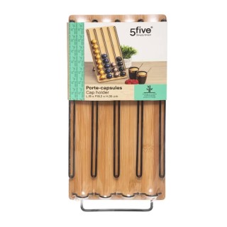 Ξύλινη Βάση για 40 Κάψουλες Καφέ με Μεταλλικό Σκελετό 18 x 5 x 35 c... Ξύλινη Βάση για 40 Κάψουλες Καφέ με Μεταλλικό Σκελετό 18 x 5 x 35 c...
