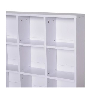 Ξύλινη Βιβλιοθήκη με 24 Ράφια 89 x 20 x 130.5 cm HOMCOM 831-040WT