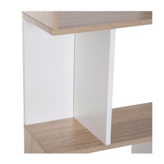 Ξύλινη Βιβλιοθήκη με 4 Ράφια 60 x 24 x 148 cm Χρώματος Λευκό HOMCOM...