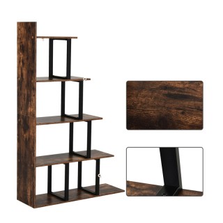 Ξύλινη Βιβλιοθήκη με 5 Ράφια 102 x 30 x 160 cm HOMCOM 836-146