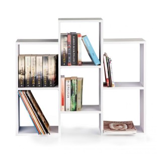 Ξύλινη Βιβλιοθήκη με 6 Ράφια 85 x 22 x 76 cm ModernHome WYJ-212