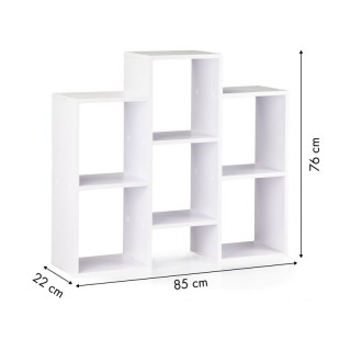 Ξύλινη Βιβλιοθήκη με 6 Ράφια 85 x 22 x 76 cm ModernHome WYJ-212