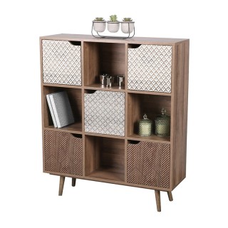 Ξύλινη Βιβλιοθήκη με 9 Ράφια 90 x 29 x 105 cm Baobab Urban Living 1... Ξύλινη Βιβλιοθήκη με 9 Ράφια 90 x 29 x 105 cm Baobab Urban Living 1...