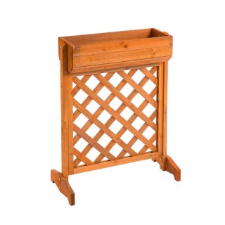 Ξύλινη Ζαρντινιέρα Κήπου με Καφασωτό 56 x 30.5 x 76 cm Hoppline HOP... Ξύλινη Ζαρντινιέρα Κήπου με Καφασωτό 56 x 30.5 x 76 cm Hoppline HOP...