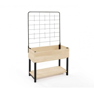 Ξύλινη Ζαρντινιέρα με Μεταλλικό Πλέγμα 80 x 40 x 140 cm Jardikt 100... Ξύλινη Ζαρντινιέρα με Μεταλλικό Πλέγμα 80 x 40 x 140 cm Jardikt 100...