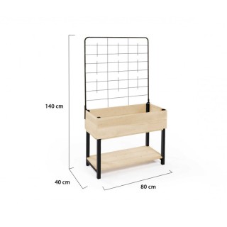 Ξύλινη Ζαρντινιέρα με Μεταλλικό Πλέγμα 80 x 40 x 140 cm Jardikt 100... Ξύλινη Ζαρντινιέρα με Μεταλλικό Πλέγμα 80 x 40 x 140 cm Jardikt 100...