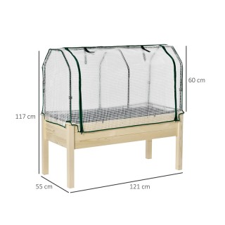 Ξύλινη Ζαρντινιέρα - Θερμοκήπιο 121 x 55 x 117 cm Outsunny 845-364 Ξύλινη Ζαρντινιέρα - Θερμοκήπιο 121 x 55 x 117 cm Outsunny 845-364