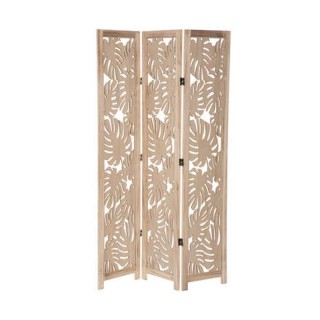 Ξύλινο Διακοσμητικό Παραβάν 106.5 x 1.5 x 165 cm Φύλλα Φοίνικα Atmo...