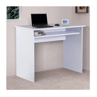 Ξύλινο Γραφείο με 1 Ράφι 90 x 50 x 74 cm HOMCOM 836-046WT Ξύλινο Γραφείο με 1 Ράφι 90 x 50 x 74 cm HOMCOM 836-046WT