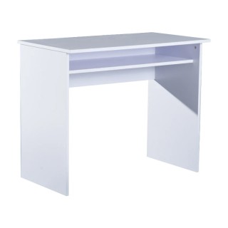 Ξύλινο Γραφείο με 1 Ράφι 90 x 50 x 74 cm HOMCOM 836-046WT Ξύλινο Γραφείο με 1 Ράφι 90 x 50 x 74 cm HOMCOM 836-046WT