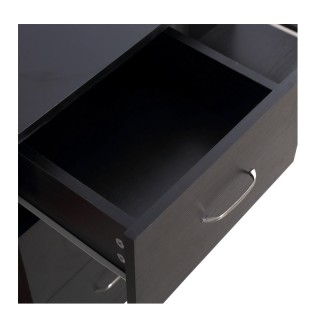 Ξύλινο Γραφείο με 3 Συρτάρια και 3 Ράφια 120 x 49 x 72 cm Χρώματος ...