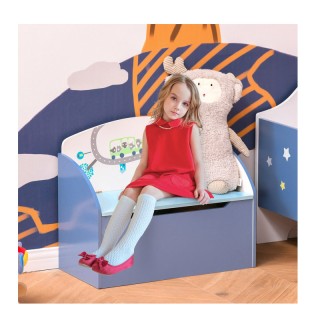 Ξύλινο Παιδικό Μπαούλο Αποθήκευσης Παιχνιδιών 60 x 30 x 50 cm HOMCO... Ξύλινο Παιδικό Μπαούλο Αποθήκευσης Παιχνιδιών 60 x 30 x 50 cm HOMCO...