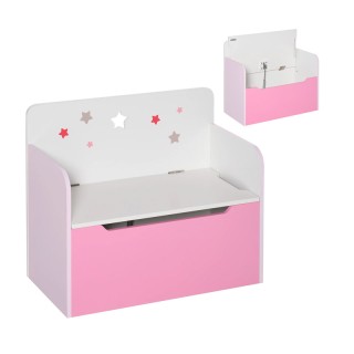 Ξύλινο Παιδικό Μπαούλο Αποθήκευσης Παιχνιδιών 60 x 30 x 50 cm Χρώμα... Ξύλινο Παιδικό Μπαούλο Αποθήκευσης Παιχνιδιών 60 x 30 x 50 cm Χρώμα...