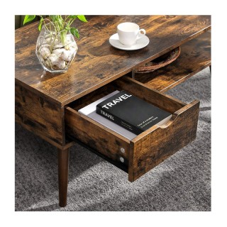 Ξύλινο Τραπέζι Σαλονιού 100 x 50 x 45 cm VASAGLE LCT028X01 Ξύλινο Τραπέζι Σαλονιού 100 x 50 x 45 cm VASAGLE LCT028X01