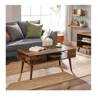 Ξύλινο Τραπέζι Σαλονιού 100 x 50 x 45 cm VASAGLE LCT028X01 Ξύλινο Τραπέζι Σαλονιού 100 x 50 x 45 cm VASAGLE LCT028X01