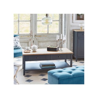 Ξύλινο Τραπέζι Σαλονιού με 2 Συρτάρια 109 x 60 x 45 cm Atmosphera 1... Ξύλινο Τραπέζι Σαλονιού με 2 Συρτάρια 109 x 60 x 45 cm Atmosphera 1...