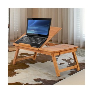 Ξύλινο Βοηθητικό Πτυσσόμενο Τραπέζι Πολλαπλών Χρήσεων με Βάση για L...