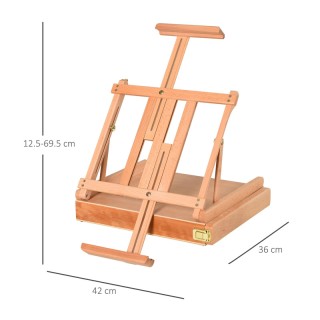 Ξύλινο Αναδιπλούμενο Καβαλέτο Ζωγραφικής 42 x 36 x 12.5/69.5 cm HOM... Ξύλινο Αναδιπλούμενο Καβαλέτο Ζωγραφικής 42 x 36 x 12.5/69.5 cm HOM...