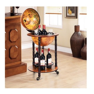 Ξύλινο Μπαρ Υδρόγειος - Κάβα για Κρασιά 47 x 47 x 90 cm Costway HW5... Ξύλινο Μπαρ Υδρόγειος - Κάβα για Κρασιά 47 x 47 x 90 cm Costway HW5...