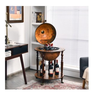 Ξύλινο Μπαρ Υδρόγειος - Κάβα για Κρασιά 60.5 x 95.5 cm Costway JV10058 Ξύλινο Μπαρ Υδρόγειος - Κάβα για Κρασιά 60.5 x 95.5 cm Costway JV10058