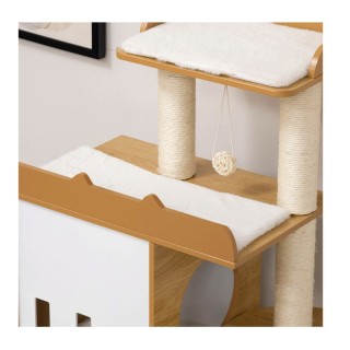 Ξύλινο Δέντρο Γάτας - Ονυχοδρόμιο 60 x 48 x 133 cm PawHut D30-623V00AK